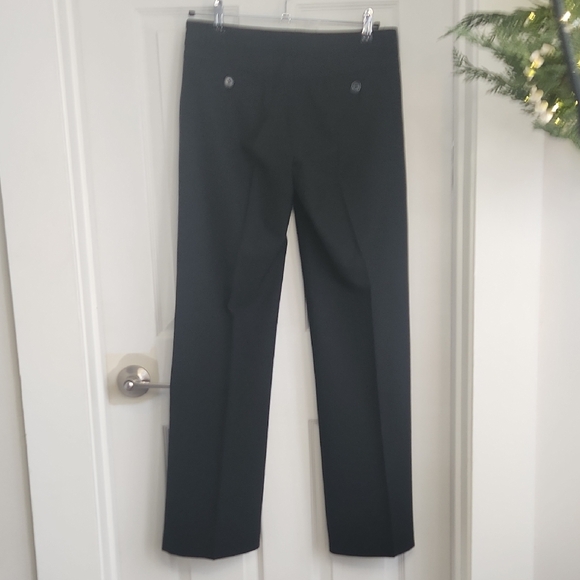 Theory Lonan Classic Black Wool Wide Leg Trousers - Picture 5 of 6